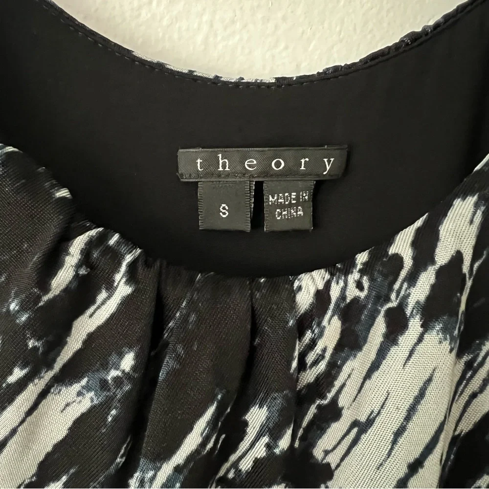 Theory Etta Storm Cloud Cocktail Dress